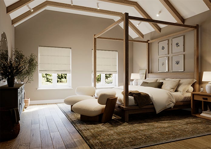 Montierre, Moonglow White - Twist&Fit Roman Blind - Image 7